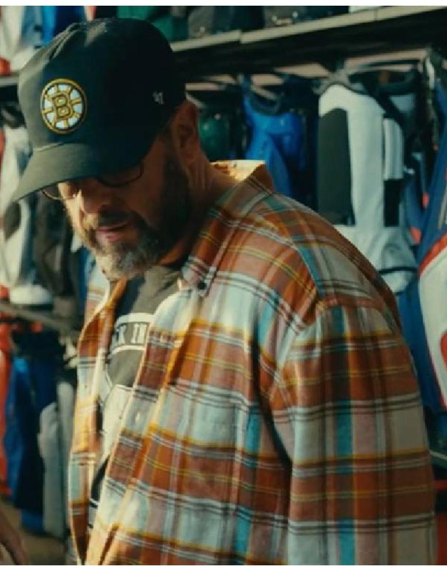 Happy Gilmore 2 Adam Sandler Plaid Shirt