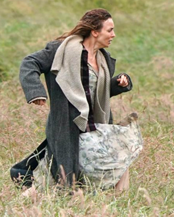 28 Years Later 2025 Jodie Comer Grey Trench Coat
