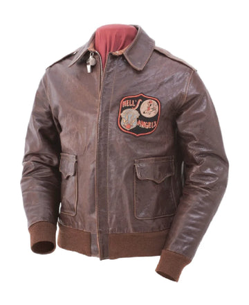 Flying Hells Angels Group on Rough Leather Jacket