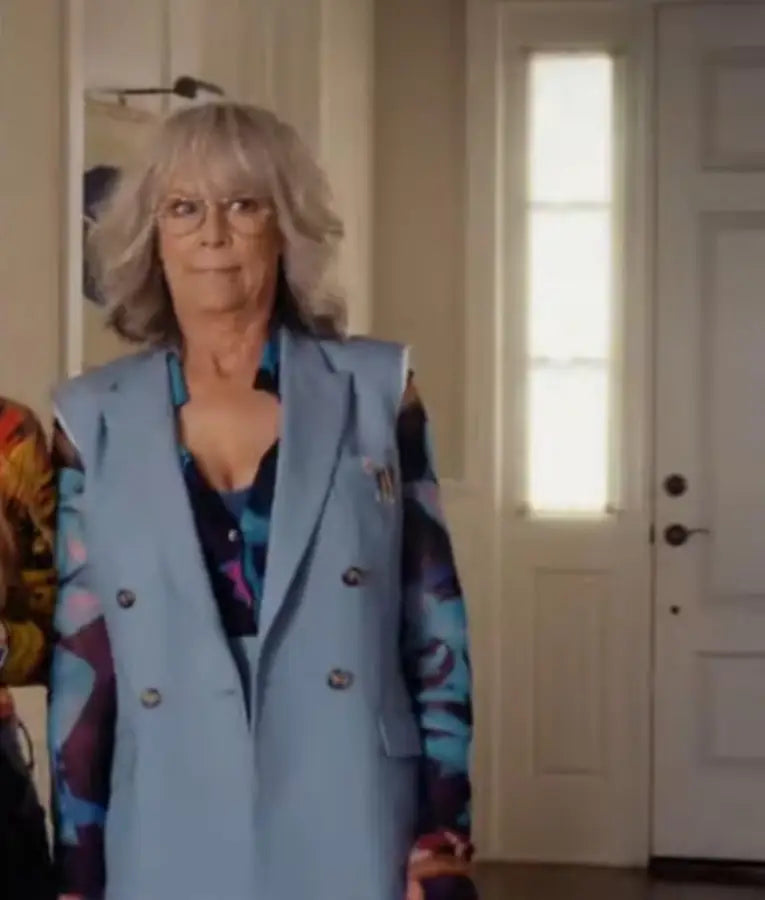 Freakier Friday Jamie Lee Curtis Blue Blazer