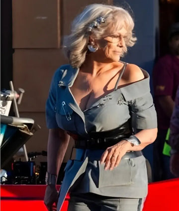 Freakier Friday Jamie Lee Curtis Grey Jacket