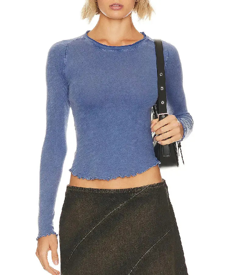 Ginny & Georgia Abby Littman Long Sleeve Crop Top