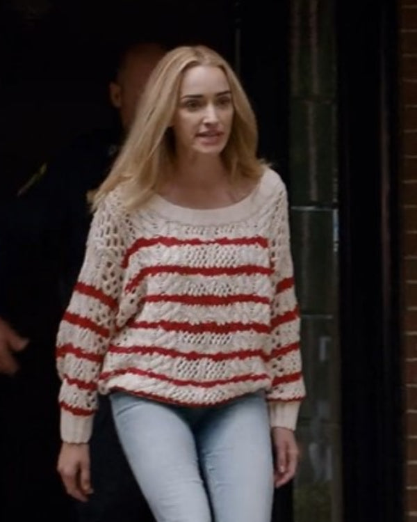 Ginny & Georgia Brianne Howey Red Striped Sweater