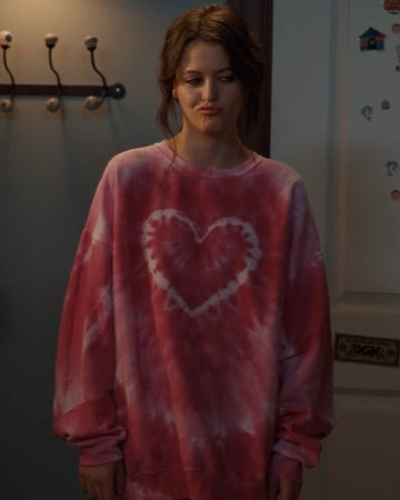 Ginny and Georgia Sara Waisglass Tie Dye Heart Sweatshirt