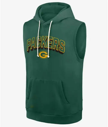Green Bay Packers Sideline Sleeveless Hoodie