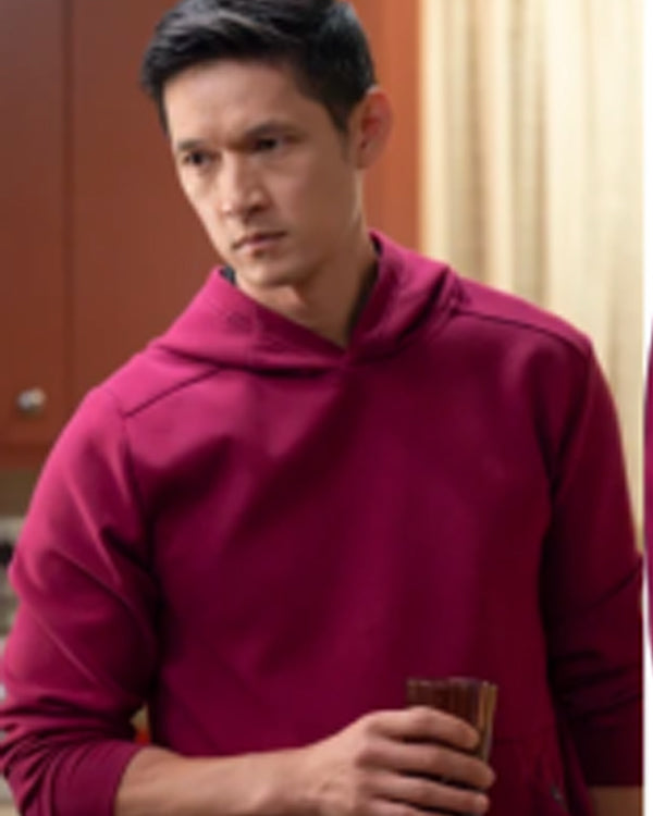 Greys Anatomy S22 Harry Shum Jr Raspberry Pink Hoodie