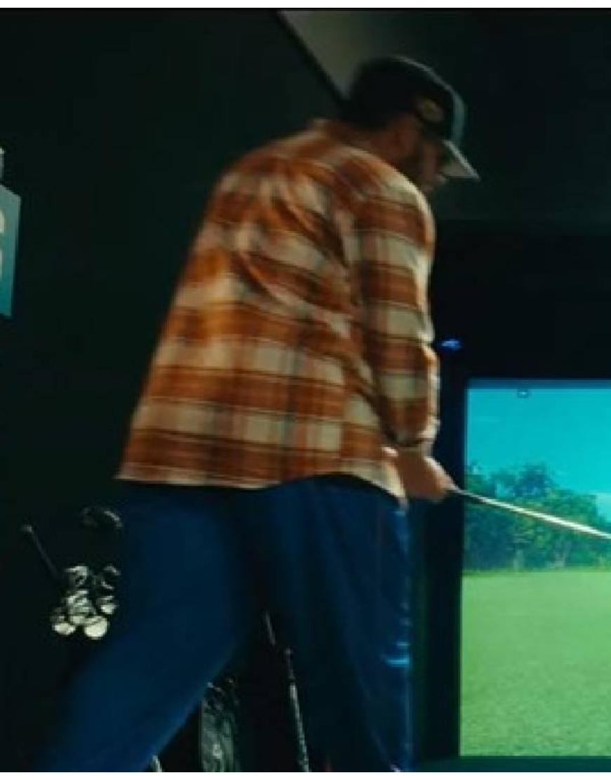 Happy Gilmore 2 Adam Sandler Plaid Shirt
