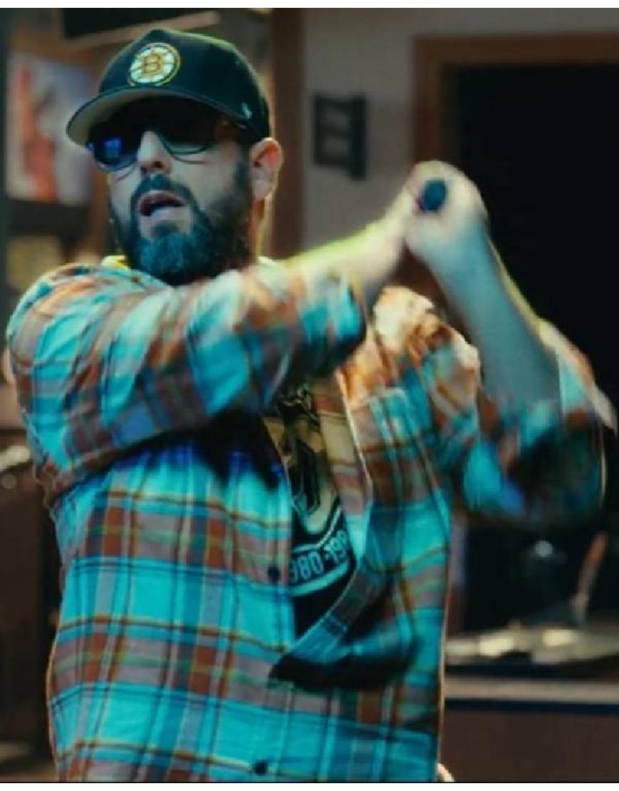 Happy Gilmore 2 Adam Sandler Plaid Shirt