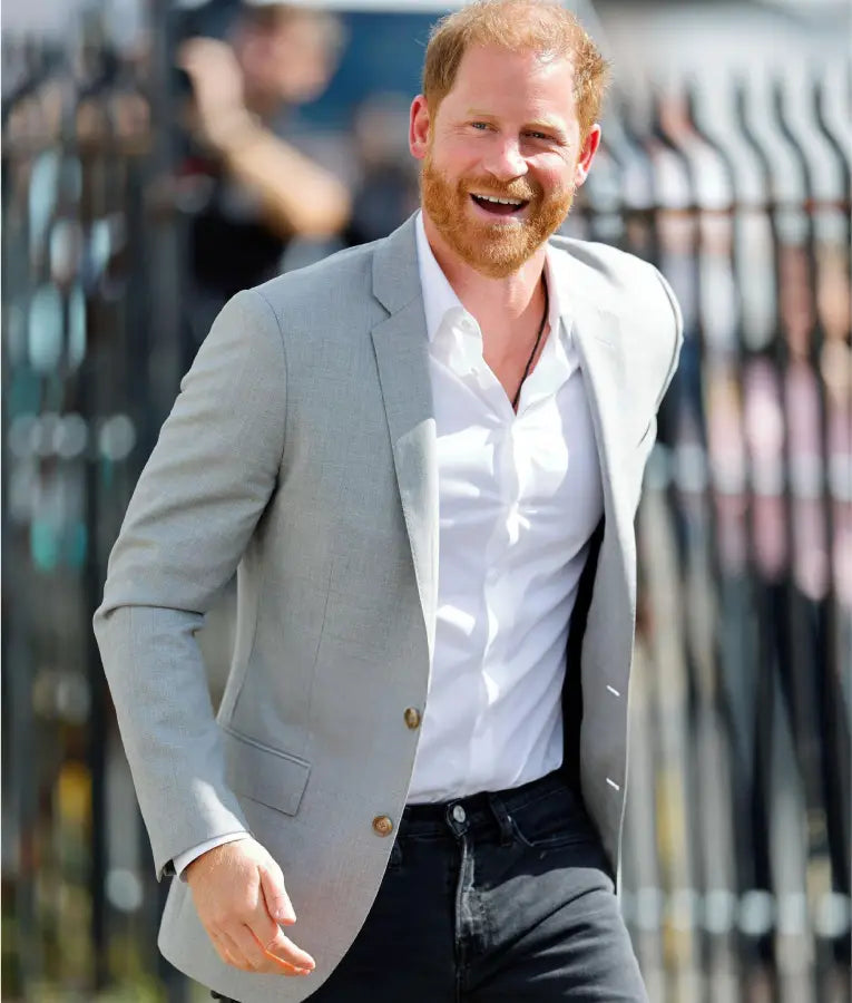 Harry Community Recording Studios Grey Blazer