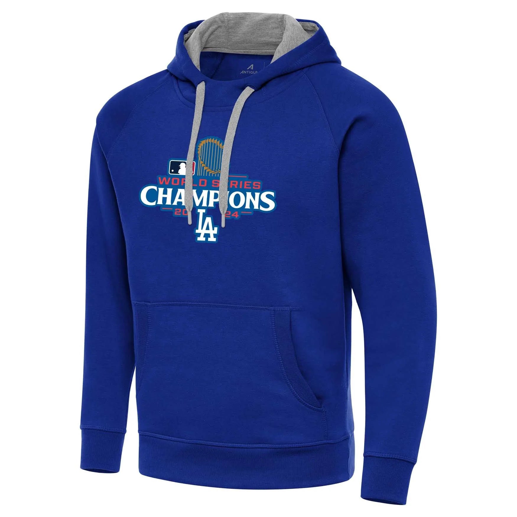 Los Angeles Dodgers Antigua Blue 2024 World Series Champions Victory Pullover Hoodie