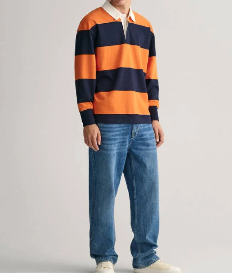 I Jack Wright S01 Striped Rugby Sweater