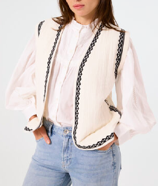 Ireland AM 2025 Karen Koster Ecru Knit Waistcoat