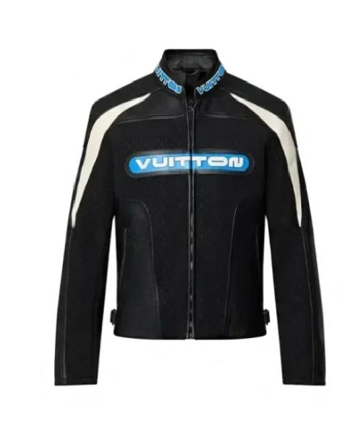 Jalen Hurts Black Leather Biker Jacket