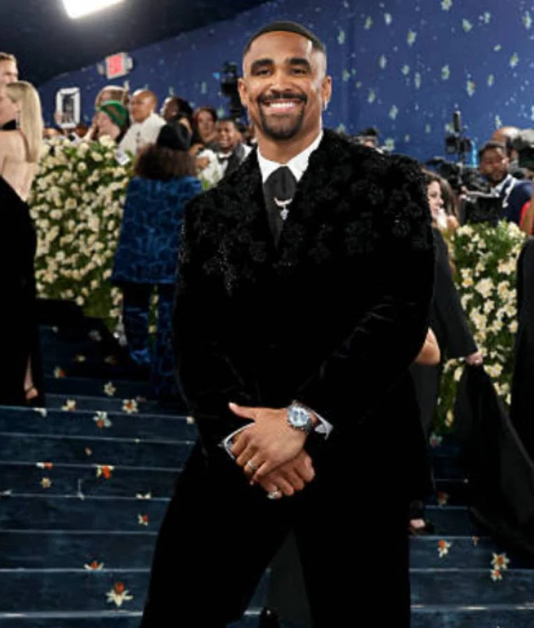 Jalen Hurts Met Gala 2025 Black Jacket