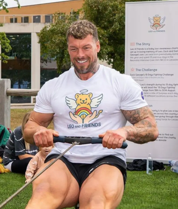 Jamie Christian 13 Days Fighting Burpee Challenge White T-shirt