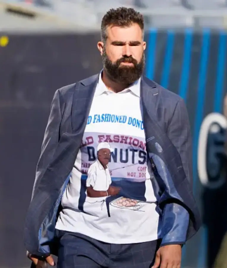 Jason Kelce Minnesota Vikings v Chicago Bears White Shirt