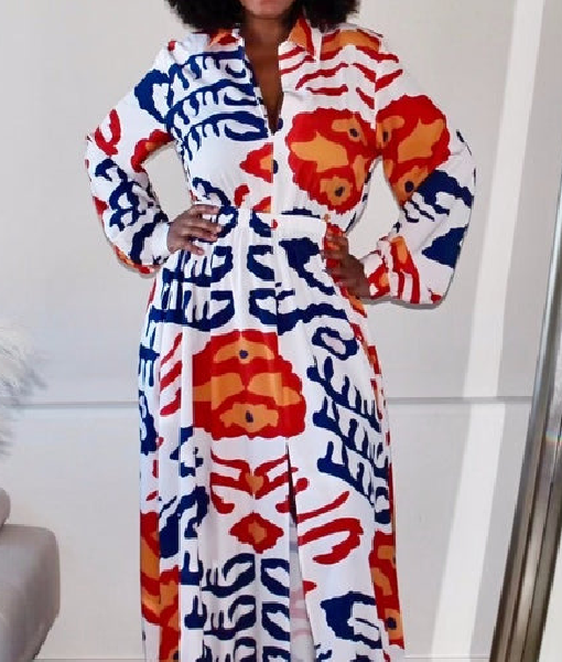 Jimmy Kimmel Live 2025 Printed Maxi Dress