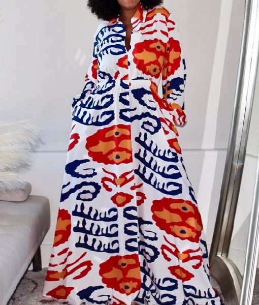 Jimmy Kimmel Live 2025 Printed Maxi Dress