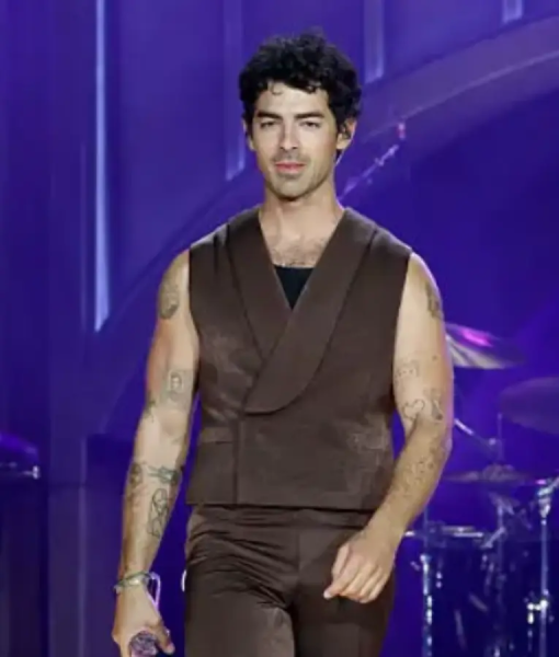 Joe Jonas Hometown Tour 2025 Brown Vest