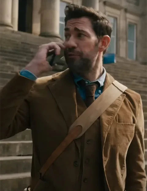 John Krasinski Fountain of Youth Brown Blazer