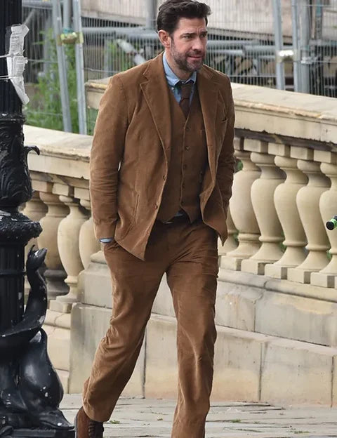 John Krasinski Fountain of Youth Brown Blazer