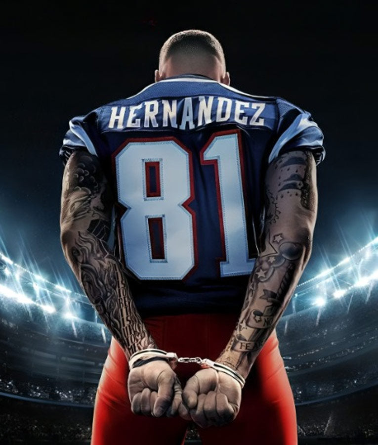 American Sports Story Aaron Hernandez 81 Jersey
