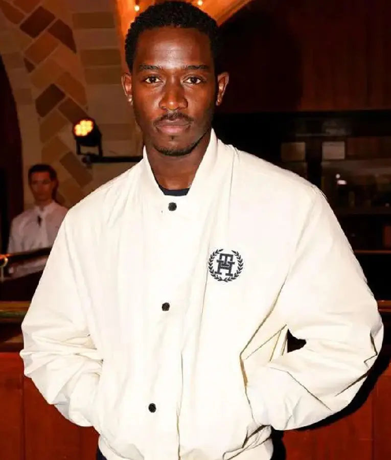 F1 The Movie Damson Idris White Bomber Jacket