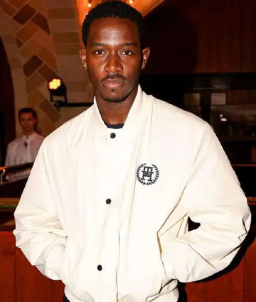 F1 The Movie Damson Idris White Bomber Jacket