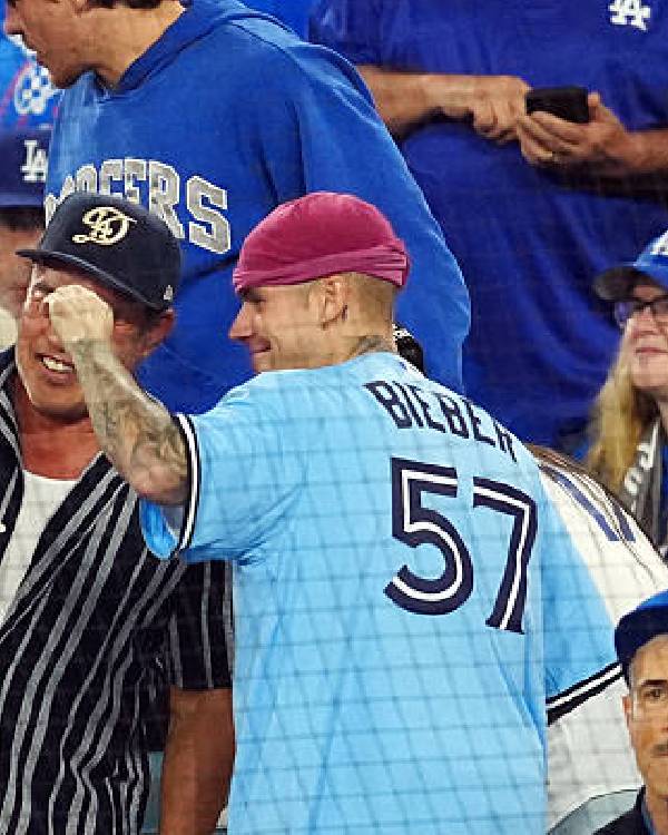 Justin Bieber 2025 World Series Blue Jersey