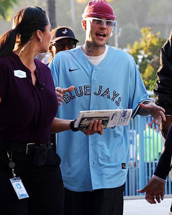 Justin Bieber 2025 World Series Blue Jersey