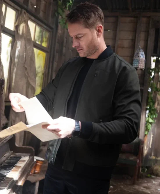 Justin Hartley Tracker S02 Green Jacket