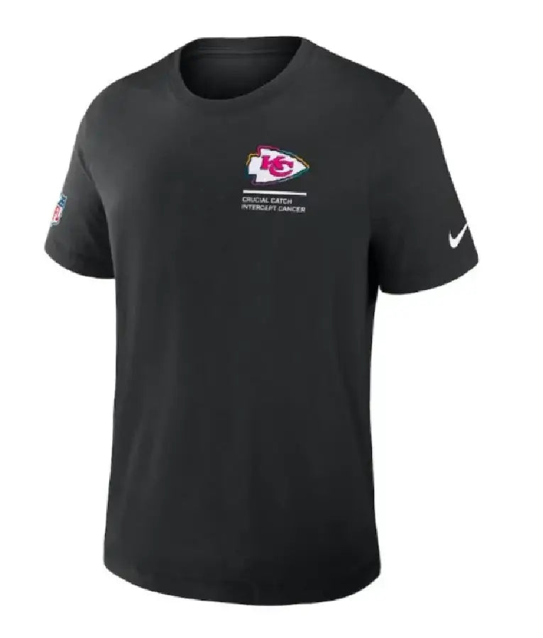 Kansas City Chiefs Black 2025 Crucial Catch Dri-Fit T-Shirt