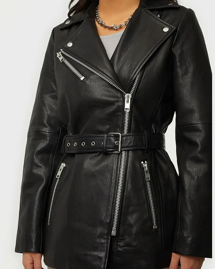 Kelsey Peters Younger S06 Black Genuine Leather Jacket