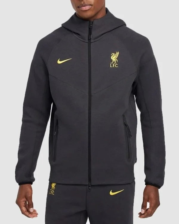 LFC 2025 Tech Fleece Dark Grey Hooded Jacket