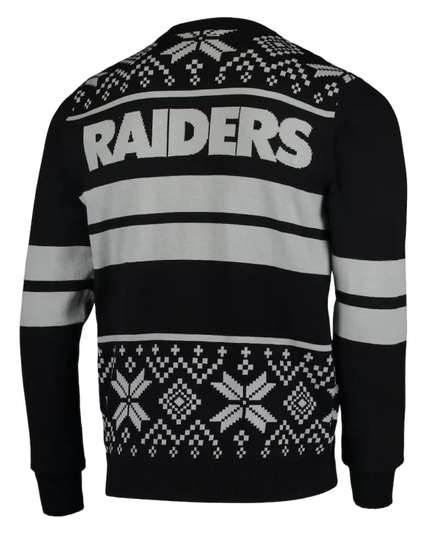 Las Vegas Raiders Light Up Ugly Sweatshirt