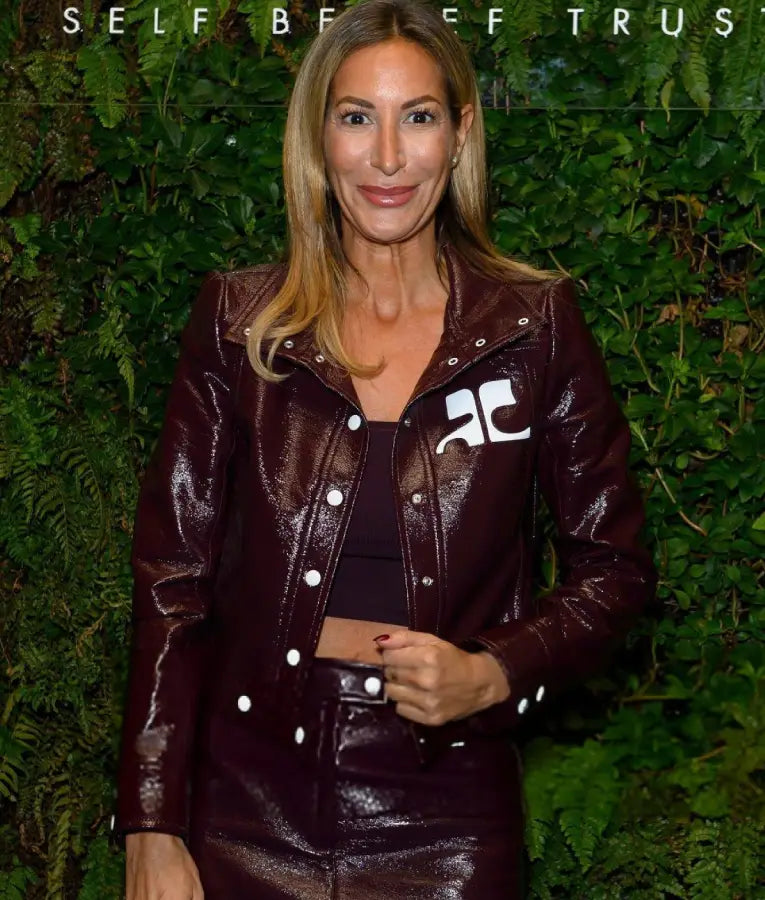 Laura Pradelska Jamal Edwards Self Belief Trust Leather Jacket