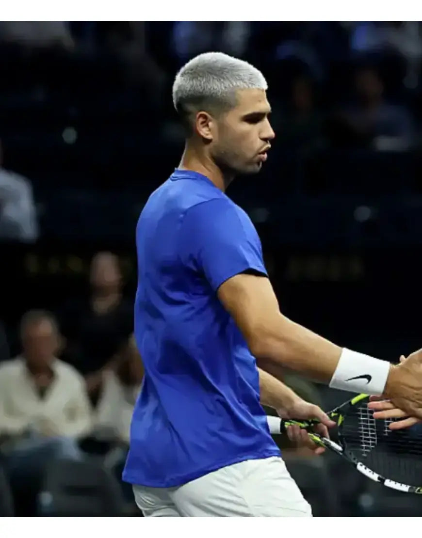 Carlos Alcaraz Laver Cup 2025 Blue T-shirt