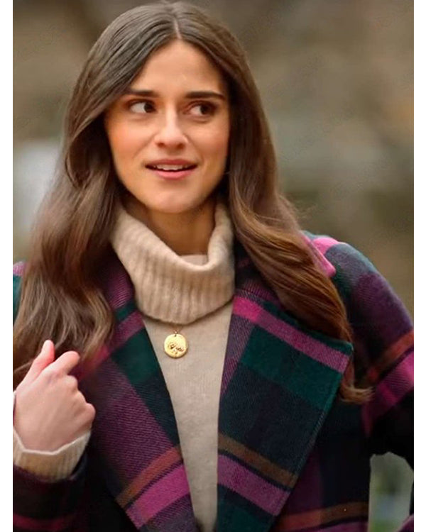 Lease On Love 2022 Rebecca Liddiard Plaid Coat