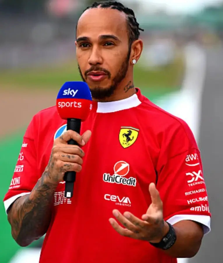 Lewis Hamilton British F1 Grand Prix Scuderia Ferrari T-shirt