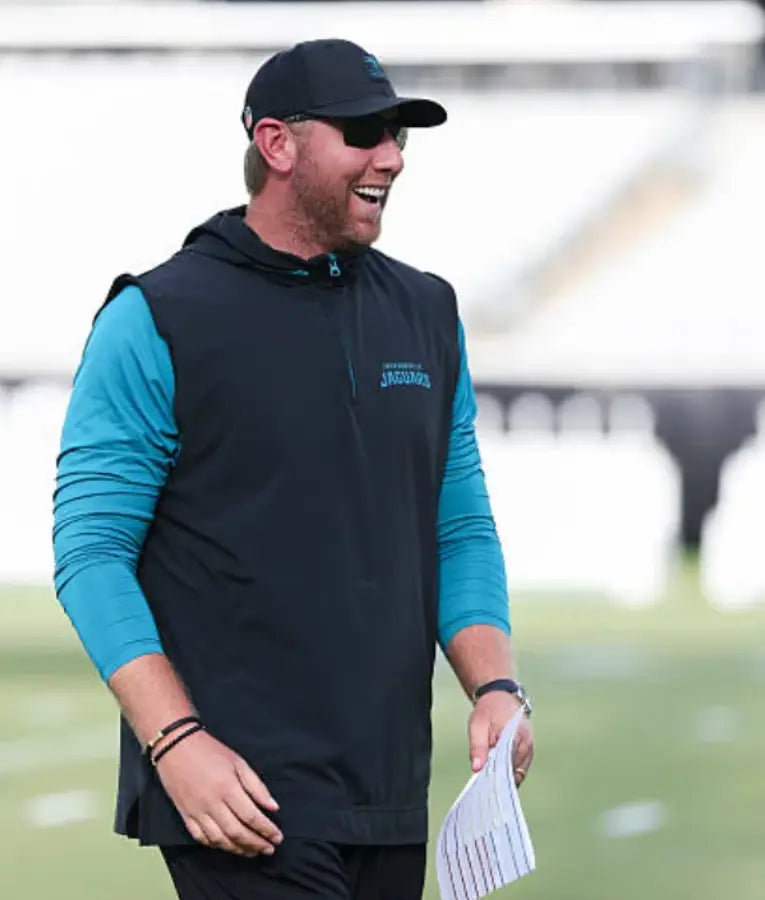 Liam Coen Jacksonville Jaguars Training Camp Quarter-Zip Vest