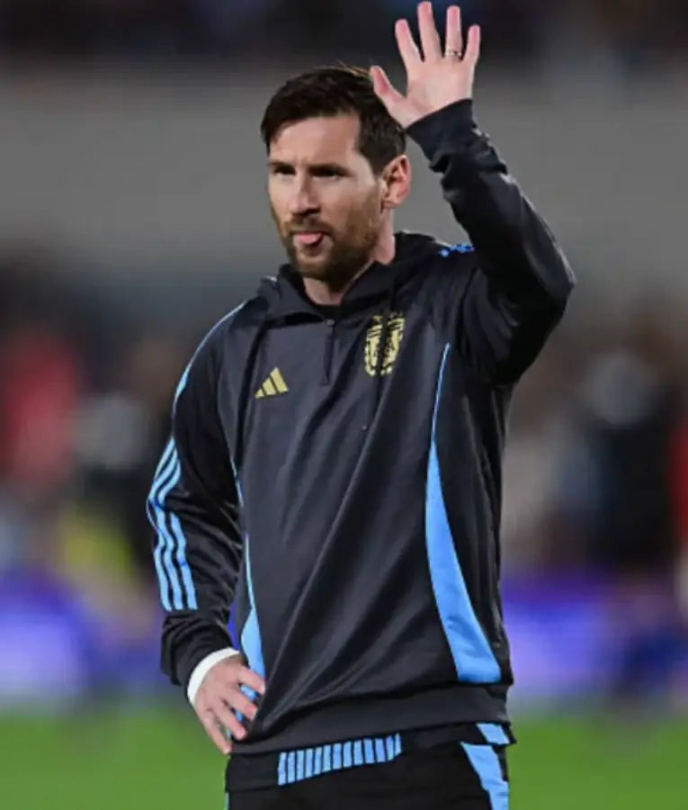 Lionel Messi Argentina Last Home Game Black Hoodie
