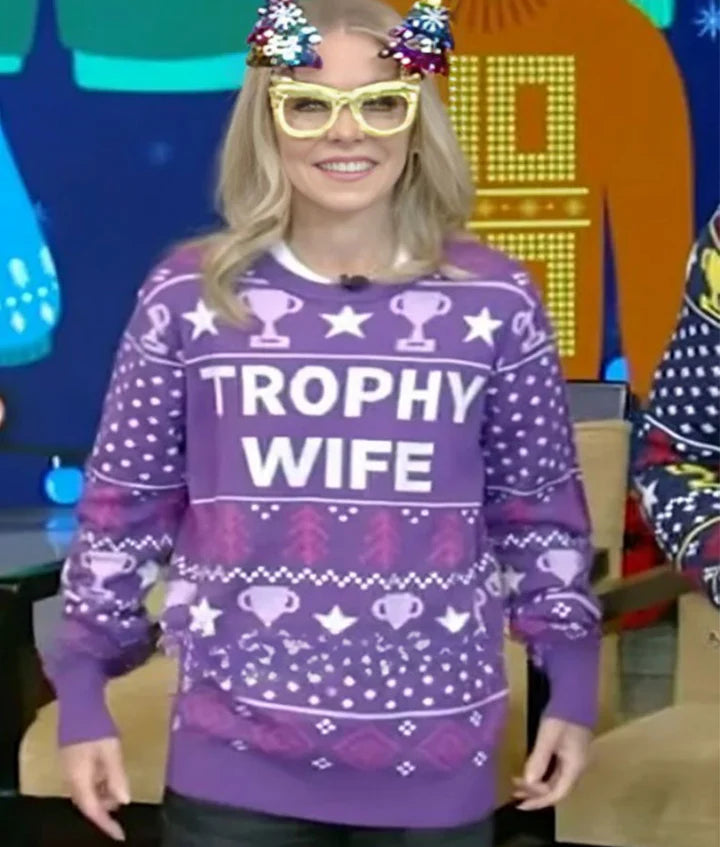 Live-with-Kelly-and-Mark-Kelly-Ripa-trophy-wife-Ugly-Christmas-Sweater