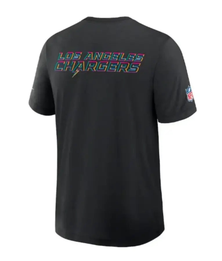 Los Angeles Chargers Black 2025 Crucial Catch Dri-Fit T-Shirt