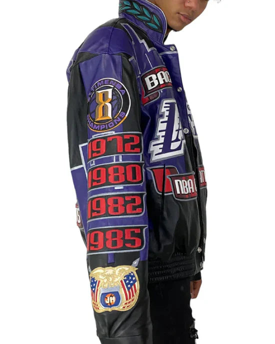 Los Angeles Lakers 2001 Championship Leather Jacket