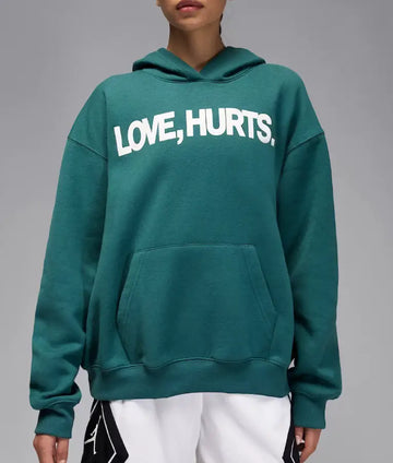 Love Hurts Green Hoodie