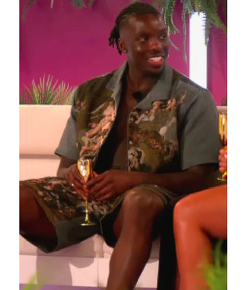 Love Island UK S12 Dejon Noel-Williams Tapestry Short Sleeve Shirt
