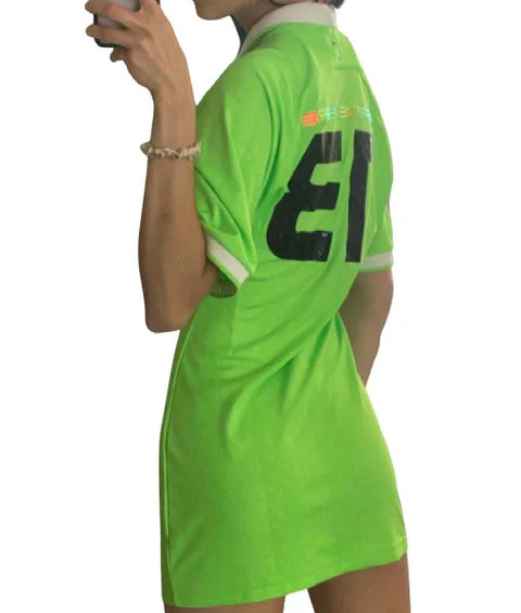 Love Island UK S12 Shakira Khan Green Polo Dress