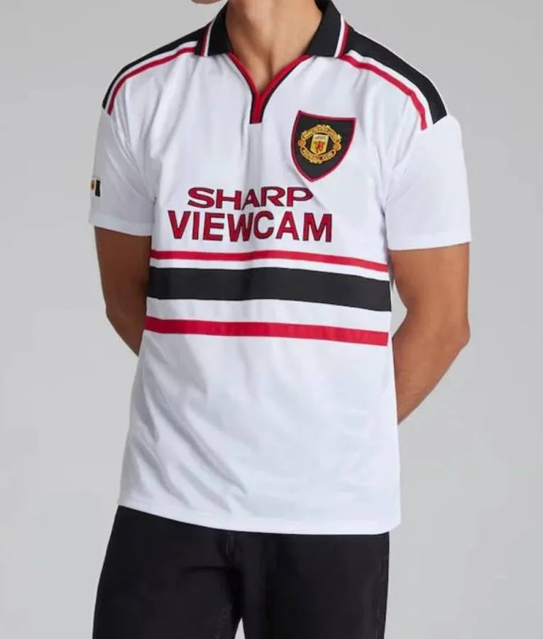 Manchester United 1997-99 Retro Away White Shirt