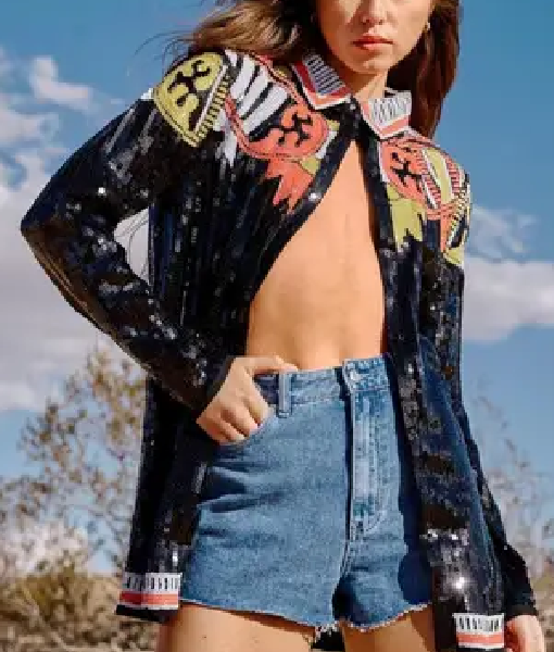 ICI TOUT COMMENCE 2025 Margaux Aguilar Sequin Shirt