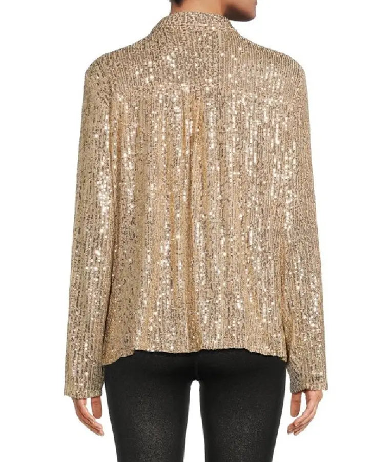 Yes Chef S01 Martha Stewart Sequin Shirt